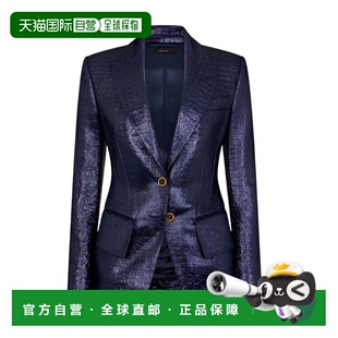 Croc Embossed tom Ford ford Blue Womens 自营Tom Jacket