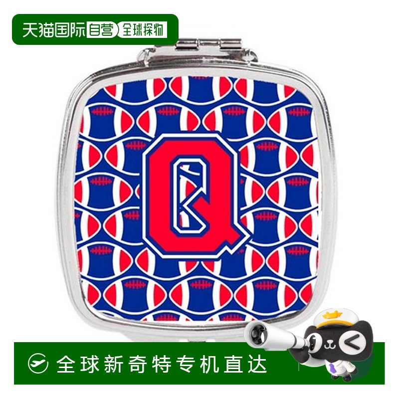 自营Carolines Treasures CJ1076-QSCM字母 Q足球哈佛深红色和