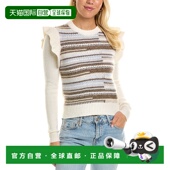 Cashmere Broken Stitch 自营Autumn Sweater white