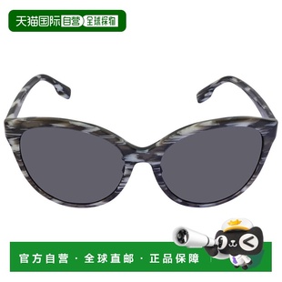 自营Burberry Betty Grey Cat Eye Ladies Sunglasses BE4365F 39