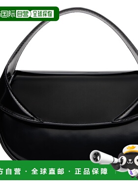 1h可退 香港直邮潮奢 BY FAR 女士 黑色 Hari Semi Patent Leathe