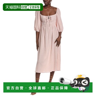 自营 opto.p.t诺埃米 米迪连衣裙-粉红色 美国奥莱直发新款