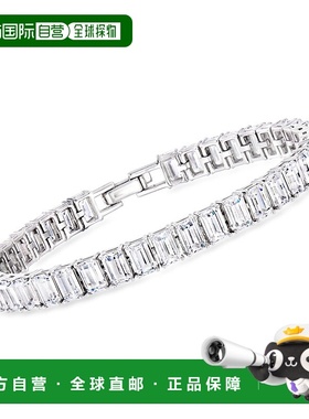 自营Ross-Simons Emerald-Cut CZ Tennis Bracelet in Sterling S