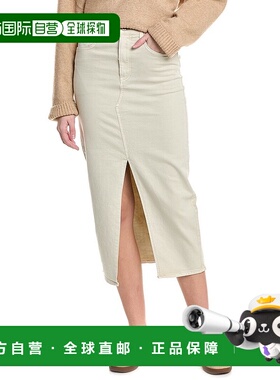 自营 HUDSON Jeans Midi Skirt - White 半身裙美国直发奥莱