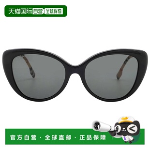 自营Burberry Dark Grey Cat Eye Ladies Sunglasses BE4407 3853