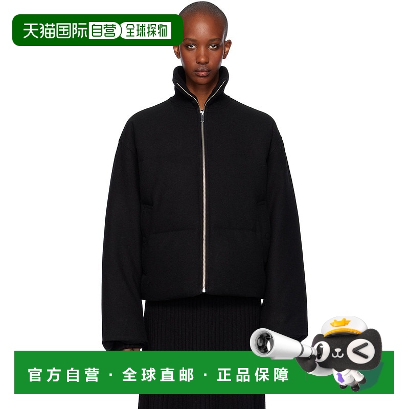 1h可退 香港直邮潮奢 TOTÊME 女士 黑色羽绒夹克 241WRO1043FB006