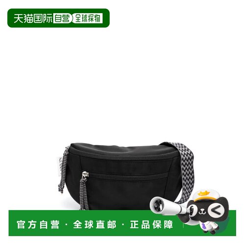 自营lanvin黑色小腰包路缘石尼龙包-黑色 美国奥莱直发
