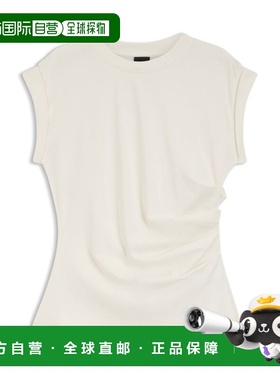 自营bossRolled-cuff slim-fit T-shirt in mercerised cotton -