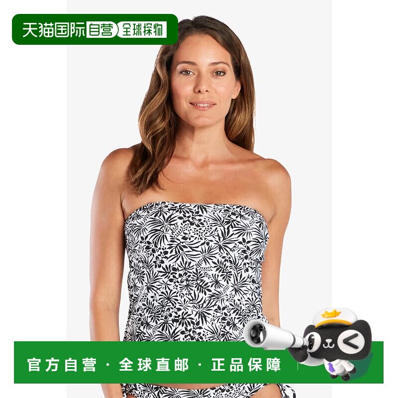 自营 Helen Jon Smooth Bandini女式白色热带印花泳装JDM2143-白