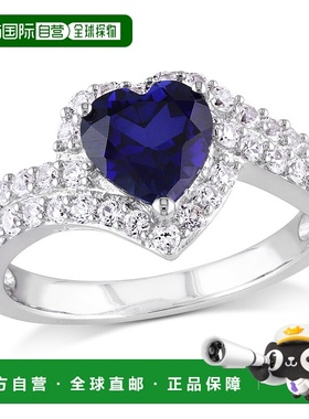 自营 mimi & max2 3/4 CT TGW Created Blue 和 Created 白色蓝宝