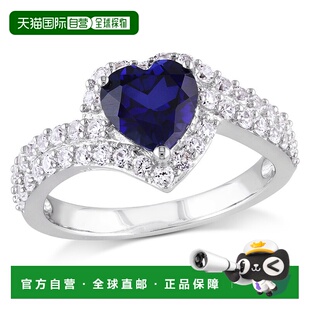 自营 mimi & max2 3/4 CT TGW Created Blue 和 Created 白色蓝宝