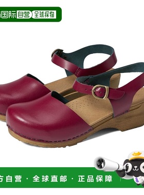 【美国直邮】sanita 女士 凉鞋进口舒适搭扣低跟时尚木底坡跟拖鞋