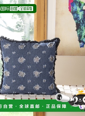 自营 Safavieh Tosh 枕头 - 蓝色 / 海军蓝 美国奥莱直发