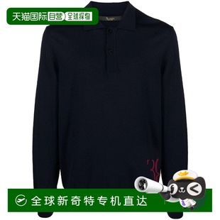 带纽扣格子 club长袖 Polo衫 美国奥 蓝色 billionaire 自营 boys