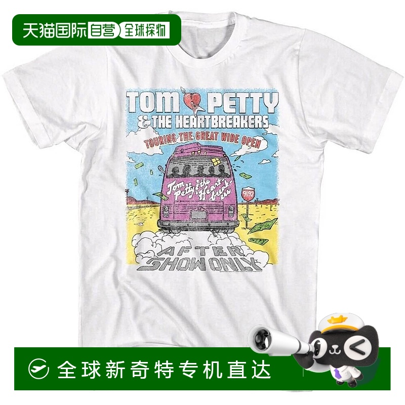 自营 prince peter白色女式Tom Petty旅游巴士图案T恤 【美国奥莱