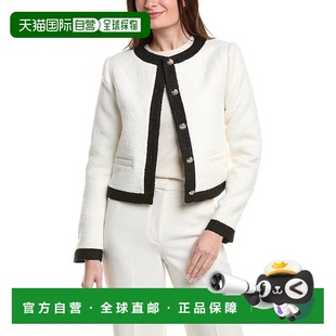 Factory white Collarless Jacket 美国奥莱 Tweed 自营English