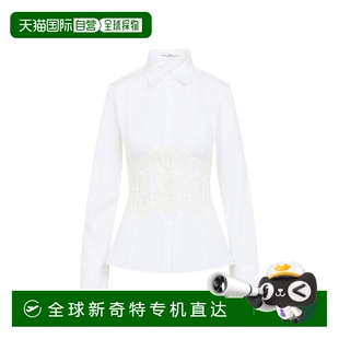 白色 自營(yíng) ermanno scervino白色棉襯衫 美國(guó)奧萊直發(fā)