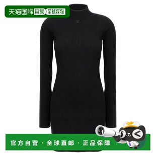 Solar Women 美国奥莱直发 Dress black Rib 自营Courreges
