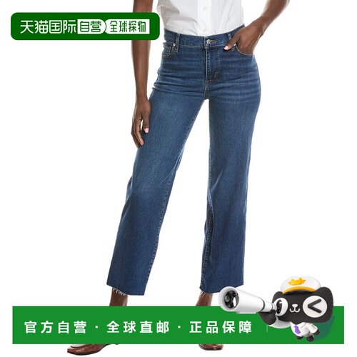 自营frame denim框架牛仔布，柔和的长生不老药直牛仔裤-蓝色 美