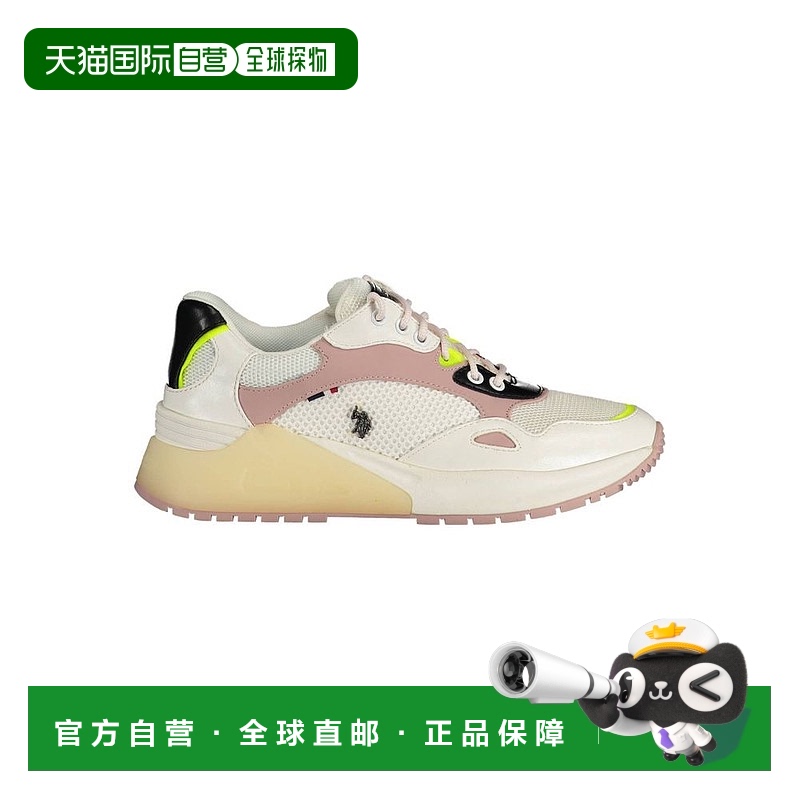 自营 u.s. polo assn.美国POLO ASSN.涤纶女式运动鞋-白色 美国奥