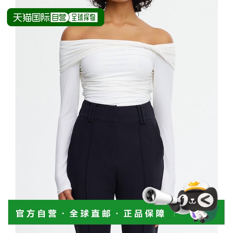 自营 acler象牙色Burford上衣 美国奥莱直发