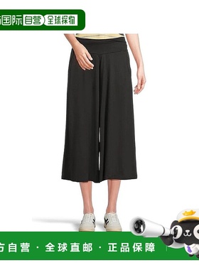 自营Toad&Co Chaka Culotte Pants Women's Black Elasticized Wa