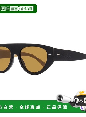 自营 Boss 男士平顶太阳镜 1443S SDK70 黑色/棕褐色 56 毫米 - s