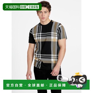 美国直邮GUESS男士T恤短袖圆领印花徽标上装时尚【付后1h可退】