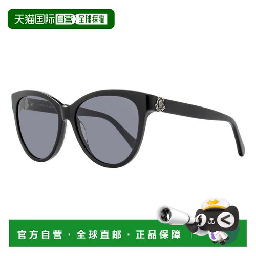 自营Moncler Women's Maquille Sunglasses ML0283 01A Black 55m