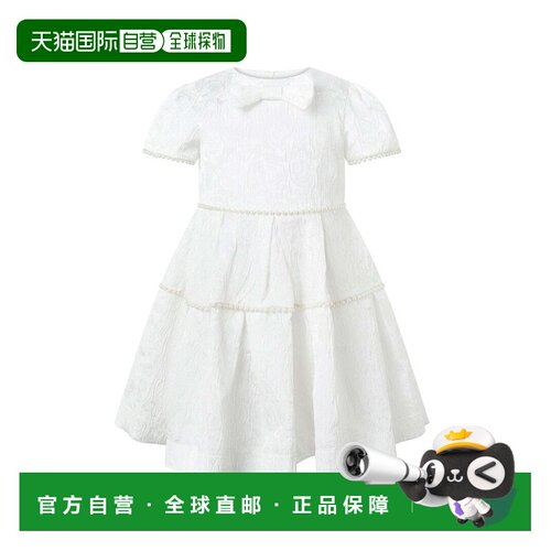 自营Rachel Riley Pearl Tiered Damask Dress - white 美国奥莱