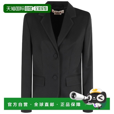 自营marni定制黑色单排扣马尼夹克-黑色 美国奥莱直发