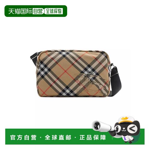 1h可退 【美国直邮】BURBERRY/博柏利男士单肩包拉链休闲 时尚百
