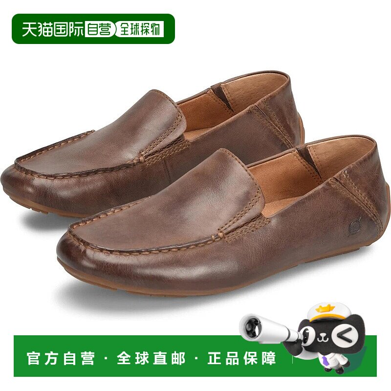自营Born Marcel BM0016923 Driver Loafer Men's Brown Moc Toe