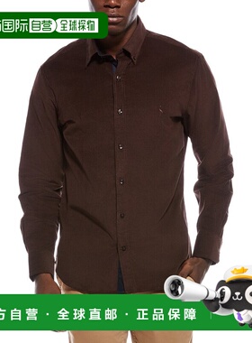 自营TailorByrd Corduroy Sport Shirt - brown 美国奥莱直发