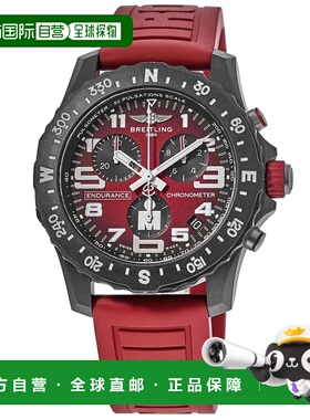 自营breitling百年灵耐力Pro 44 IRONMAN版计时码表红色表盘橡胶X