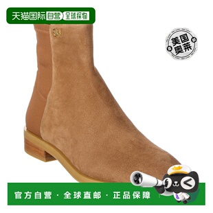 Stuart Weitzman/sw CITY KYE BOOTIE粗跟绒面短靴女 【美国奥莱
