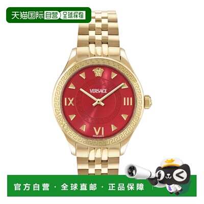 自营versaceHellenyium Bracelet Watch - gold/gold/red 美国奥