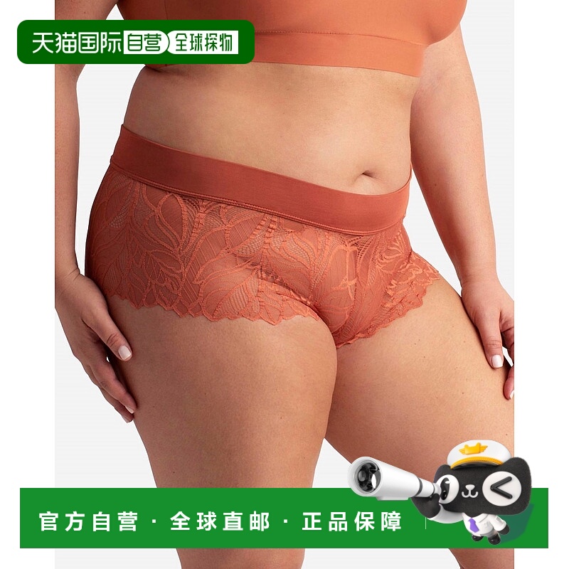 自营 danskin3-Pack Lace Hipster Boy Leg Underwear With Laser