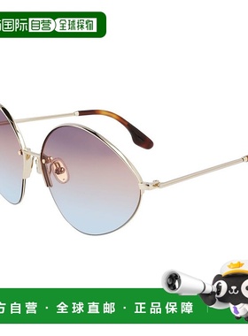 自营Victoria Beckham Metal Women's Sunglasses - gold 美国奥