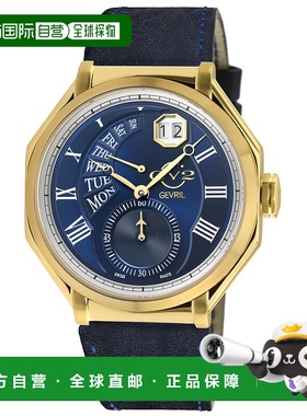 自营 GV2 Marchese 男士时尚黑色机械手表 男友礼物 美国奥莱直发