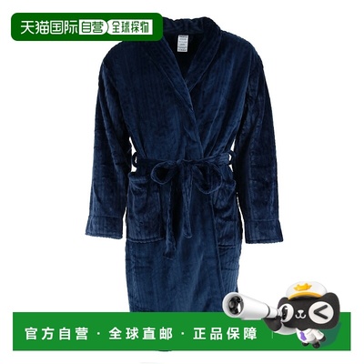 自营 wanted男士有线披肩领毛绒长袍 - 海军蓝 美国奥莱直发