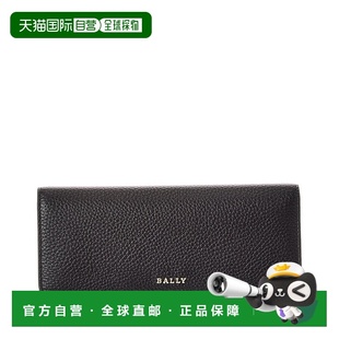 Wish black Leather Wallet 美国奥莱直 Continental 自营Bally