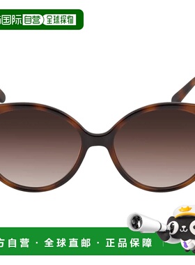 自营Salvatore Ferragamo Brown Gradient Round Ladies Sunglass