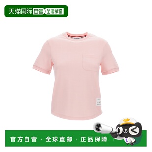 pink 自营thom 美国奥莱直发 Tee Pocket browneCotton Milano