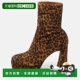 Rossi Ankle Brown Print 自营Gianvito Holly Leopard Suede Boo