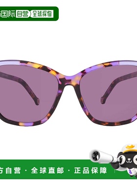 自营Carolina Herrera Violet Butterfly Ladies Sunglasses CH 0