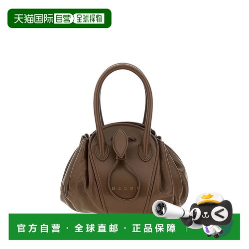 自营marniBrandy Tulipea小号皮包-棕色 美国奥莱直发斜挎包