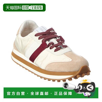 自营salvatore ferragamoFerragamo Iulia Suede-Trim Sneaker -