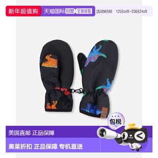 自营deux par deuxMid-Season Mittens in Recycled Polyester Bl