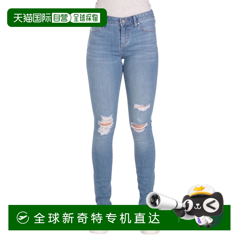 自营articles of society女人Mindi丰满膝盖紧身牛仔裤在蓝色-蓝